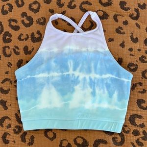 Electric & Rose High Neck Crop